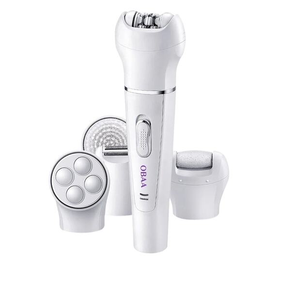 5 IN 1 ULTIMATE BEAUTY KIT: EPILATOR, CLEANSING BRUSH, HAIR REMOVAL, MASSAGER.. - Picture 1 of 5